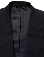 Dolce & Gabbana Black Wool Single Breasted Men Blazer Jacket