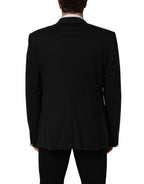 Dolce & Gabbana Black Wool Single Breasted Blazer Jacket