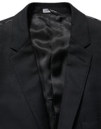 Dolce & Gabbana Black Wool Single Breasted Blazer Jacket