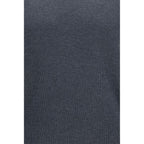 Brunello Cucinelli Gray Cotton Polo Shirt
