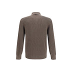 Brunello Cucinelli Brown Cotton Polo Shirt