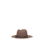 Brunello Cucinelli Brown Raffia Fedora