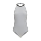 Brunello Cucinelli White Polyamide One-Piece Swimsuit