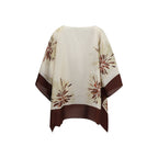 Brunello Cucinelli Multicolor Silk Blouse
