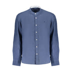 North Sails Blue Linen Mens Shirt