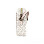 Michael Kors Adult Saffiano Leather Chain Zip Crossbody Handbag