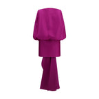Balenciaga Purple Wool Oves Aries Cocktail Dress