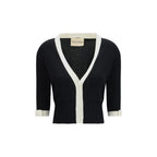 Valentino Black Cotton Cardigan