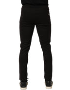 Dolce & Gabbana Black Wool Jogger Men Sweatpants Trouser Pants