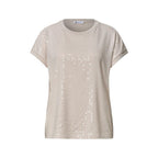 Street One Beige Polyester T-Shirt