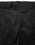 Dolce & Gabbana Black Polka Dot Cotton Dress Trouser Pants