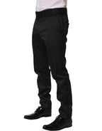 Dolce & Gabbana Black Polka Dot Cotton Dress Trouser Pants