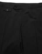Dolce & Gabbana Black Tapered Leg Men Dress Trouser Pants