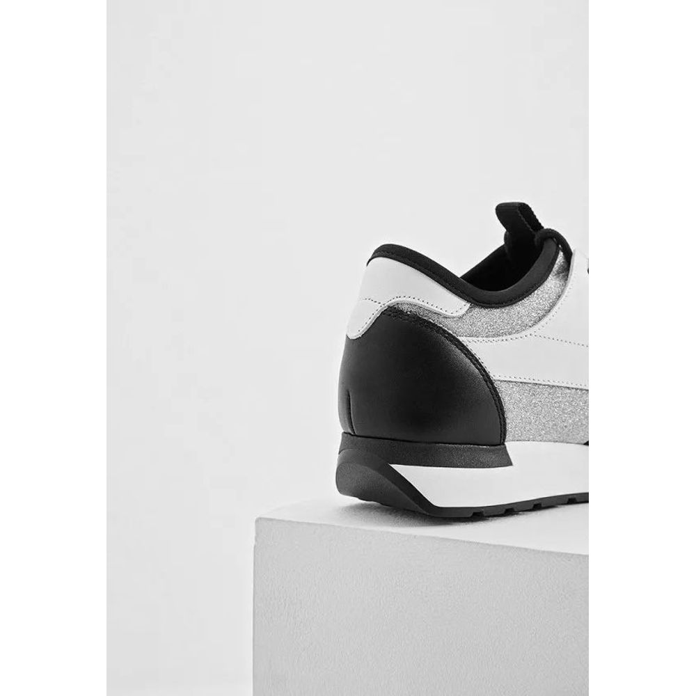 Pollini Blue Polyamide Athletic Sneakers