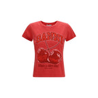 Ganni Multicolor Cotton T-Shirt
