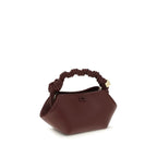 Ganni Bordeaux Recycled Leather Handbag