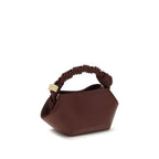 Ganni Bordeaux Recycled Leather Handbag