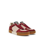 Dolce & Gabbana Bordeaux Leather Low Top Sneakers