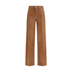 L'Agence Beige Cotton High-Waisted Jean