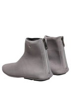 Dolce & Gabbana Gray Stretch Mesh Men Ankle Boots Shoes