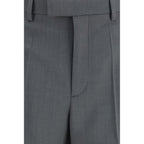 Valentino Gray Wool Oves Aries Dress Pants