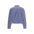 Miu Miu Blue Cotton Dress Shirt