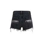 Alexander Wang Black Cotton Short And Mini Shorts