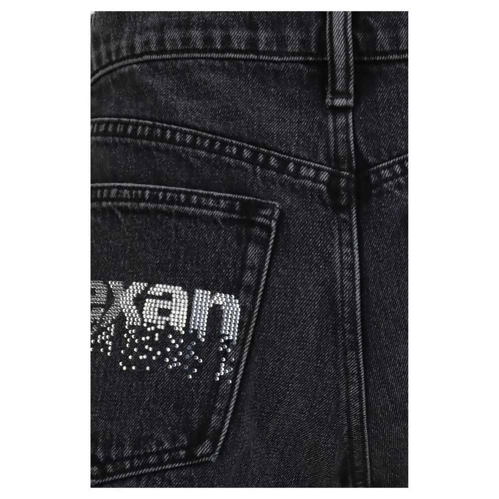 Alexander Wang Black Cotton Short And Mini Shorts