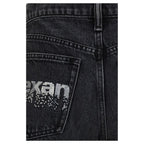 Alexander Wang Black Cotton Short And Mini Shorts