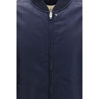 Valentino Blue Polyamide Bomber