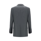 Valentino Gray Wool Oves Aries Jacket