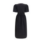 Ganni Black Cotton Casual Dress