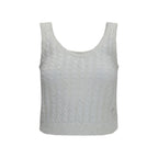 Brunello Cucinelli White Linen Tank Tops