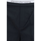 Alexander Wang Black Cotton Bermuda Shorts