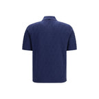 Fendi Blue Cotton Polo Shirt