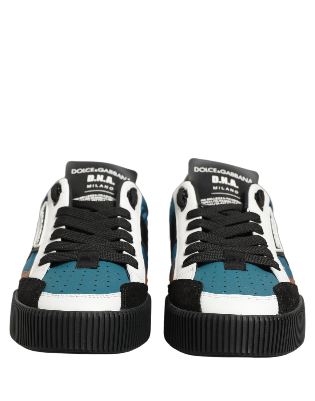 Dolce & Gabbana Multicolor Leather MIAMI Low Top Men Sneakers Shoes