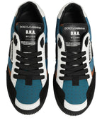 Dolce & Gabbana Multicolor Leather MIAMI Low Top Men Sneakers Shoes