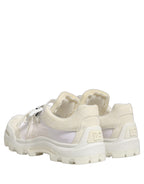 Dolce & Gabbana White Airmaster Panelled Low Top Men Sneakers Shoes