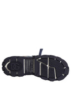 Dolce & Gabbana Blue Airmaster Panelled Low Top Denim Sneakers Shoes