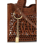 Chloé Brown Raffia Shoulder Bag