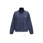 Miu Miu Blue Polyester Full-Length Jacket