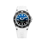 Bobroff White Rubber Sport Watch