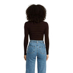 Morgan De Toi Brown Viscose Turtleneck