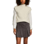 Morgan De Toi Beige Polyester Sleeveles Sweater