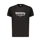 Tommy Hilfiger Black Cotton Mens T-Shirt