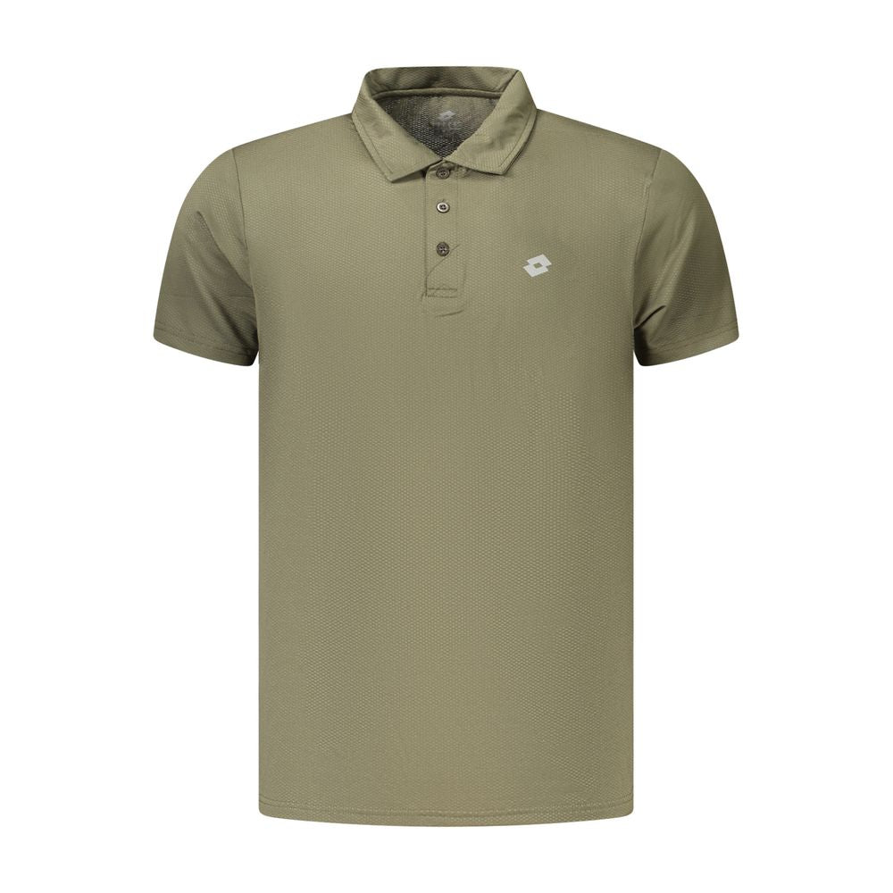 Lotto Green Polyester Polo Shirt