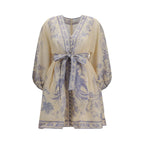Zimmermann Multicolor Linen Casual Dress