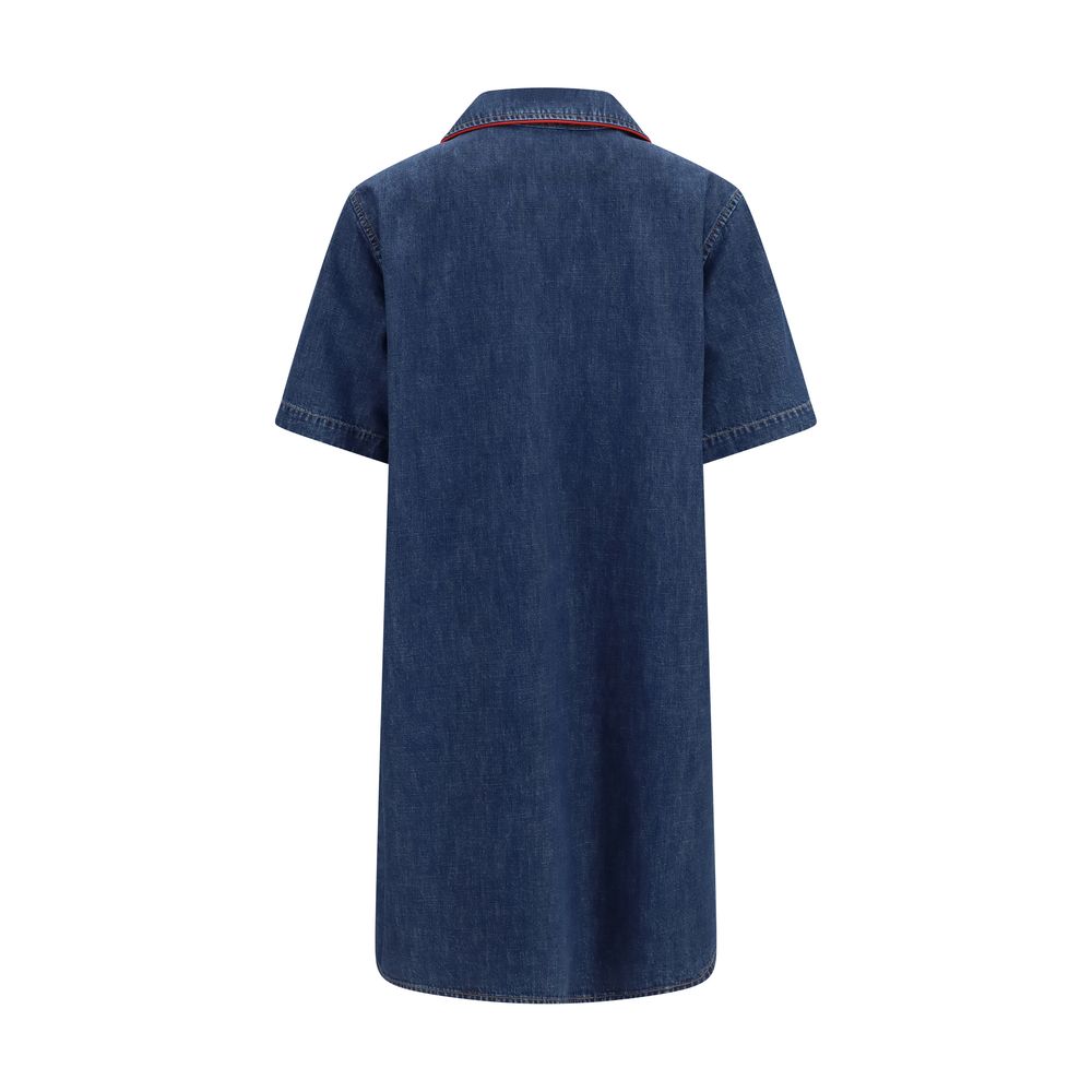 Valentino Blue Cotton Casual Dress
