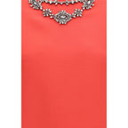 Valentino Multicolor Wool Oves Aries Casual Dress
