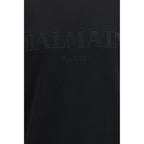 Balmain Black Cotton Sweatshirt